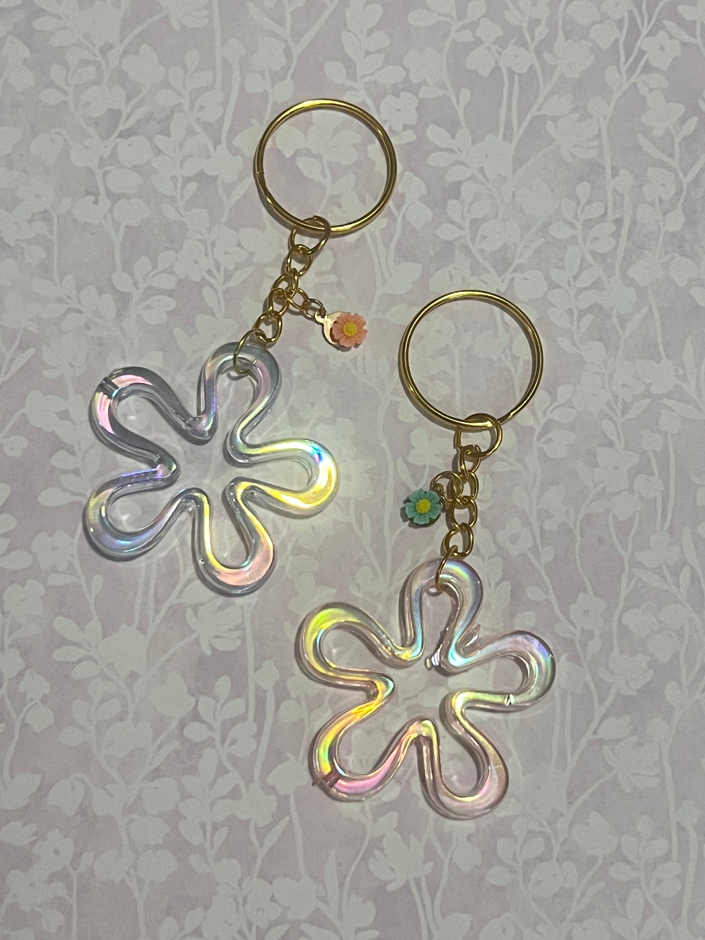 Cartoon flower keychain