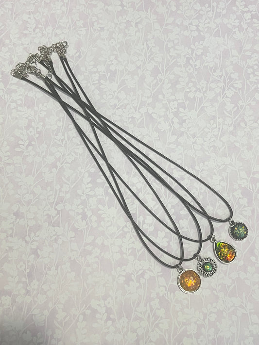 Opal Charm necklace